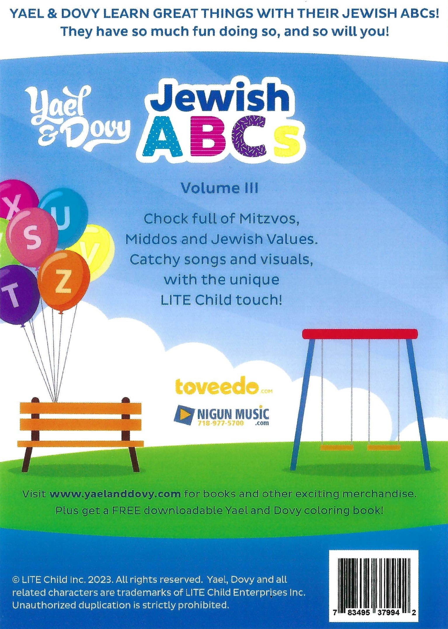 Yael and Dovy - Jewish ABCs Volume 3 (Video)