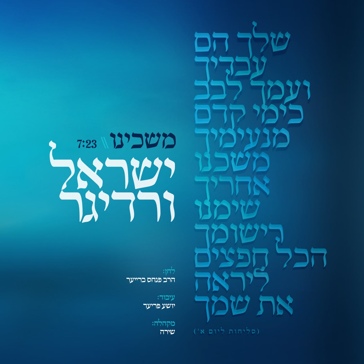 Yisroel Werdyger - Moshcheini (Single)