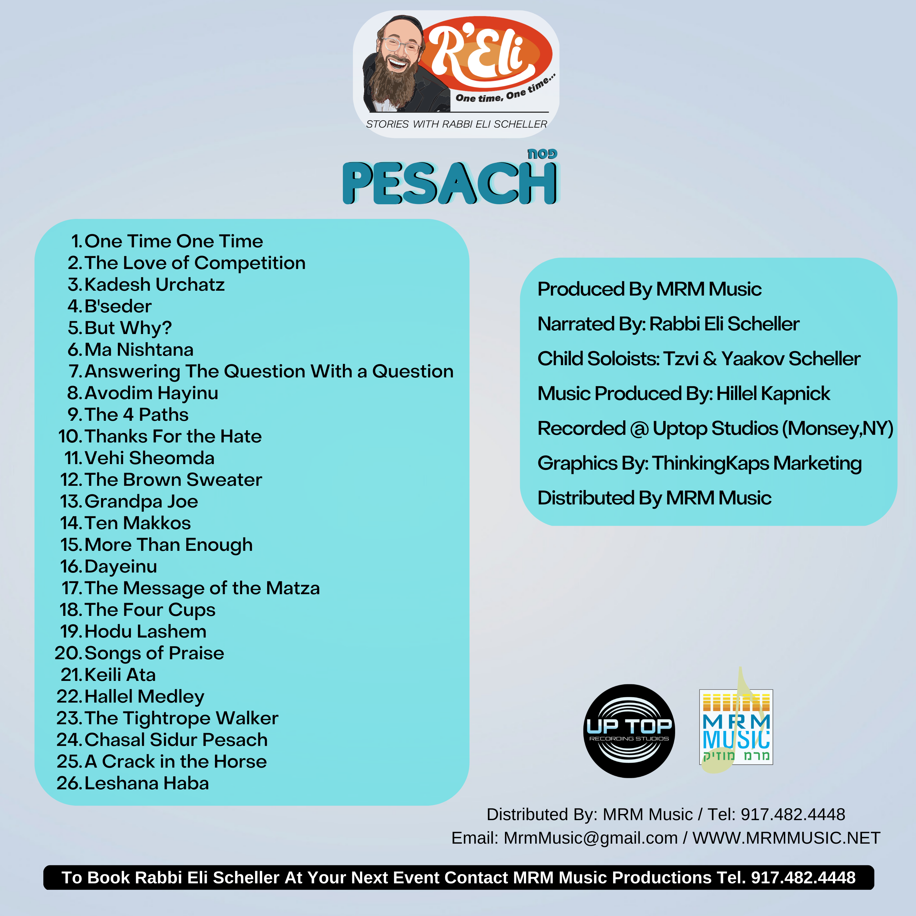 Rabbi Eli Scheller - One Time, One Time - Pesach