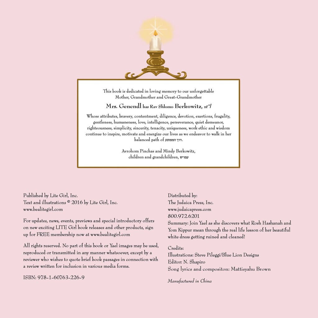 Yael and Her New White Dress