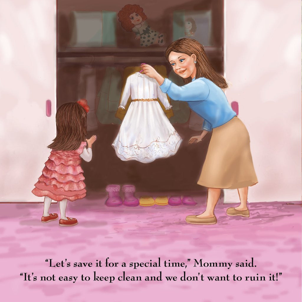 Yael and Her New White Dress