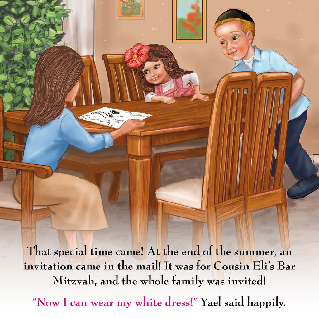 Yael and Her New White Dress