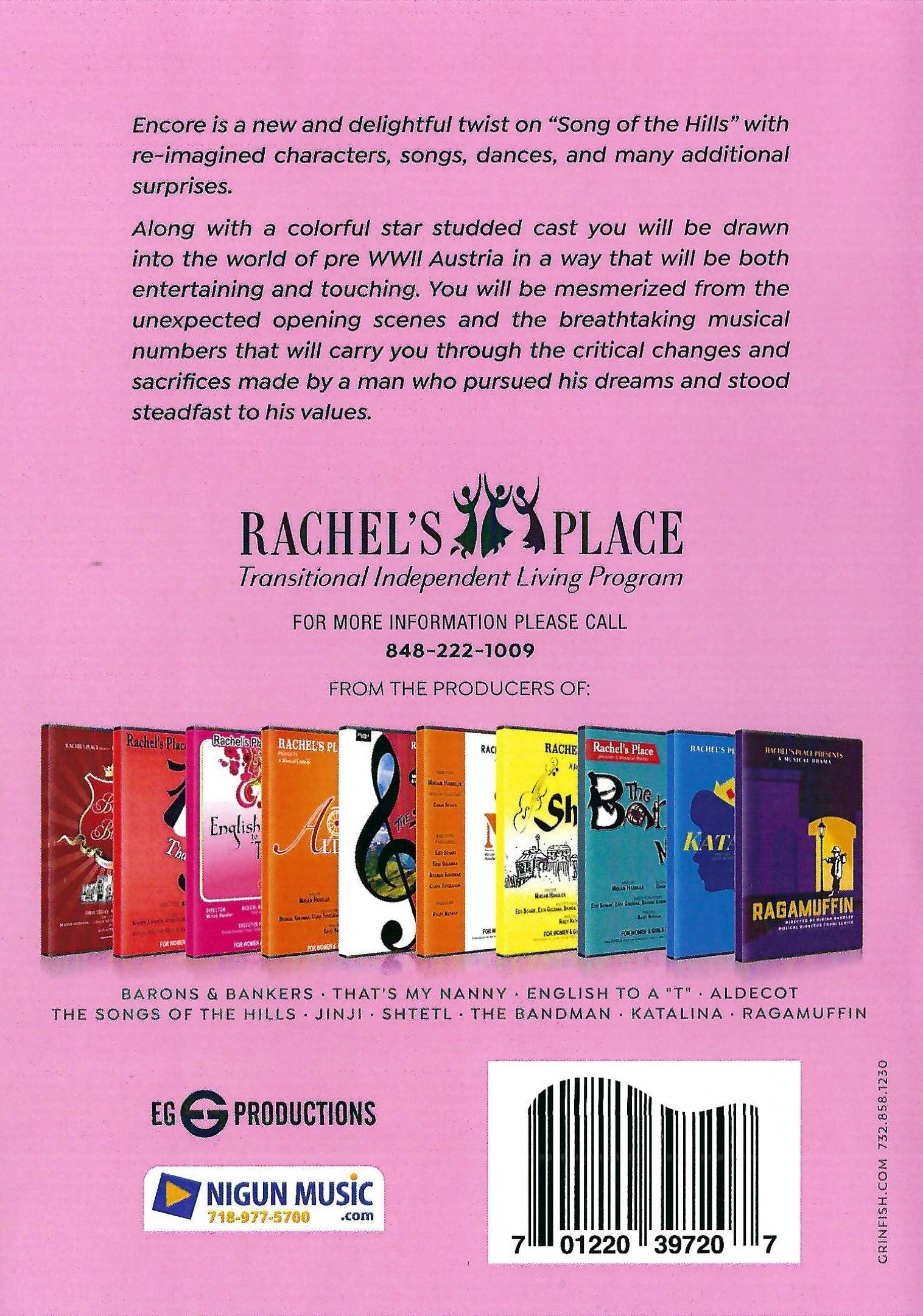 Rachel's Place - Encore
