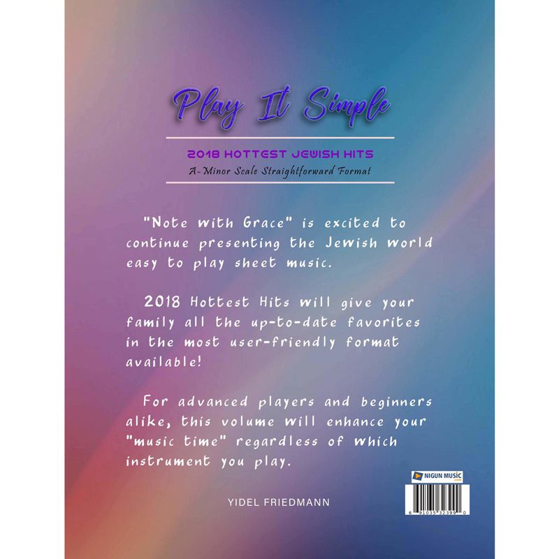 Play It Simple - 2018 Hottest Jewish Hits (Book)