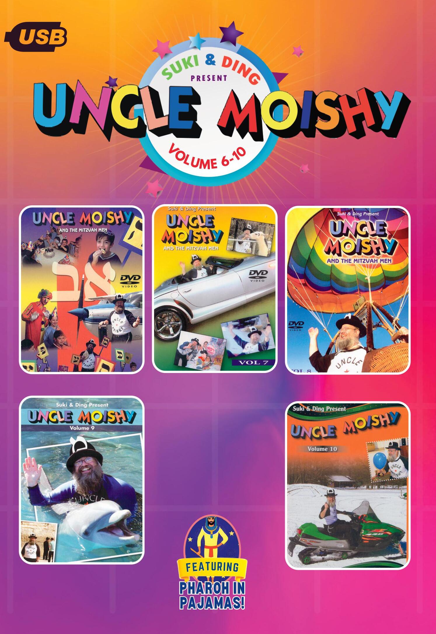 Uncle Moishy - Vol. 6-10 USB (Video)