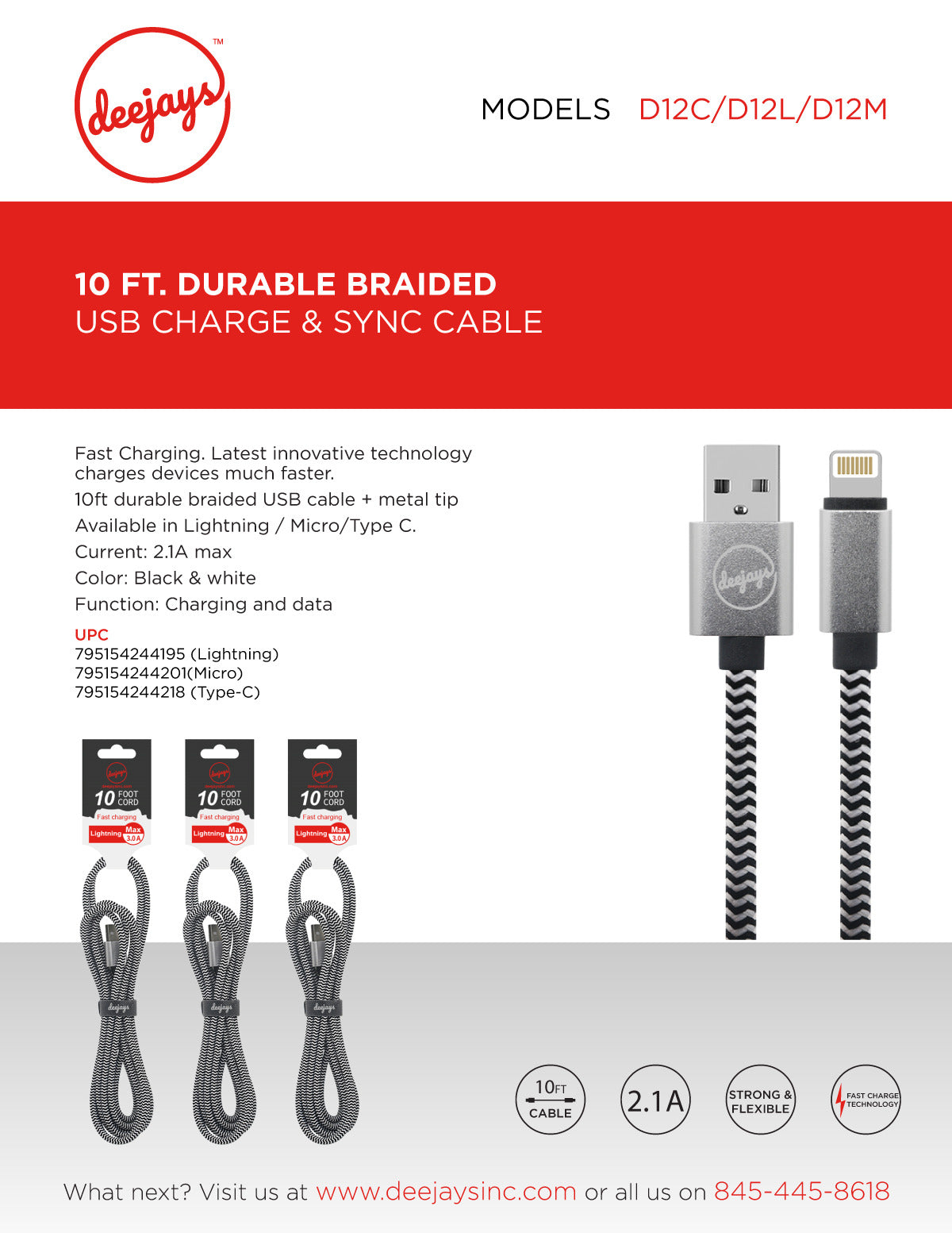 D12 10FT USB Cable