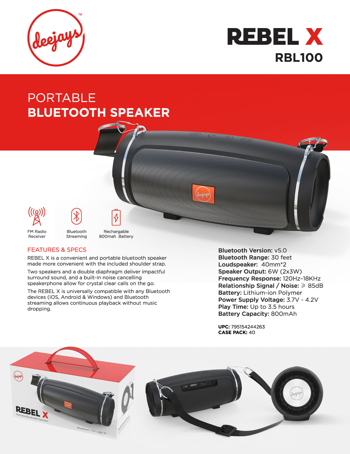 Rebel X - Wireless Speaker