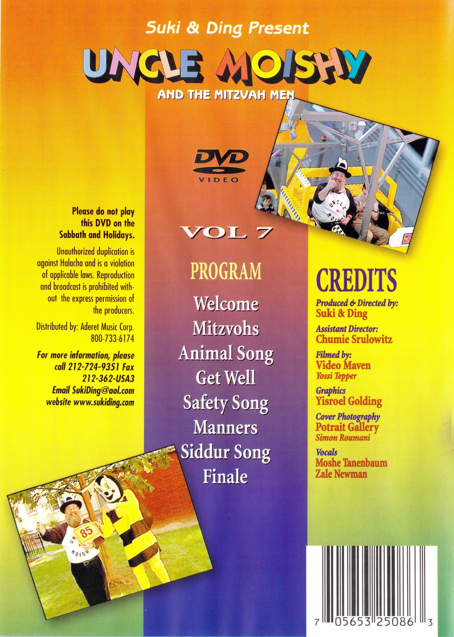 Uncle Moishy - Volume 7 DVD