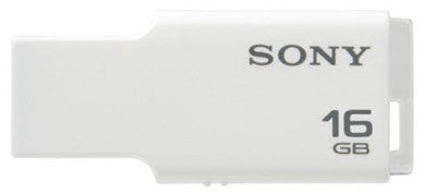 כונן הבזק של Sony 16GB Micro Vault M-Series, לבן