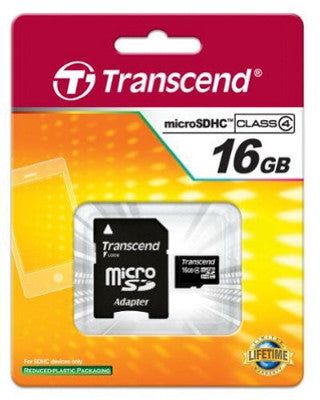 כרטיס 16GB microSD High Capacity (microSDHC) Class 4