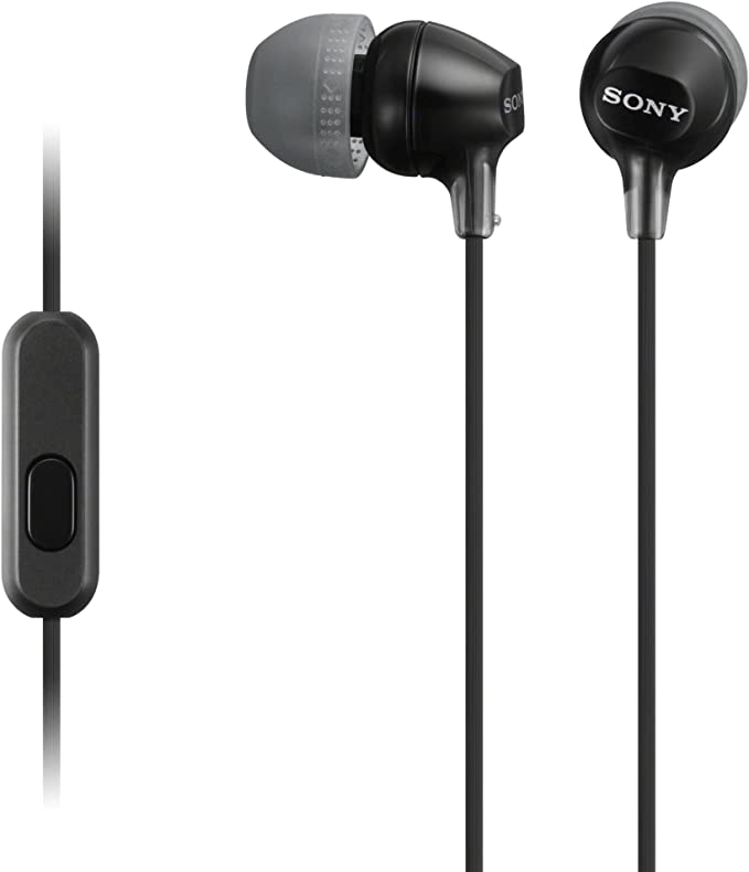 Sony In-Ear Earbud with Mic, Black