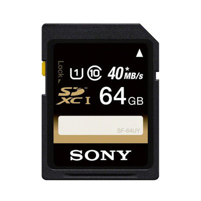 כרטיס זיכרון של Sony 64GB SDXC Class 10 UHS-1 R40