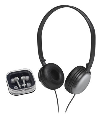 Coby CV140SL Earbud/Headphone Combo
