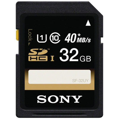 כרטיס זיכרון של Sony 32GB SDHC Class 10 UHS-1 R40