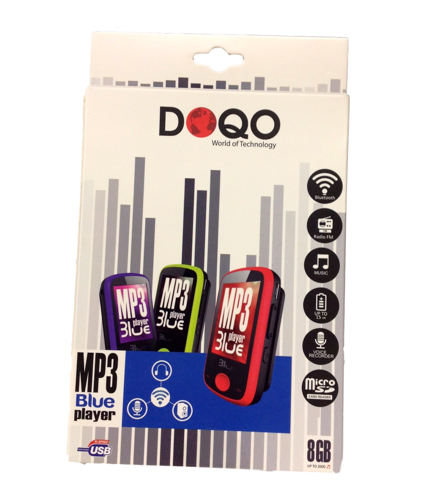 נגן MP3 &amp; מקליט קול כשר Doqo (ללא רדיו)