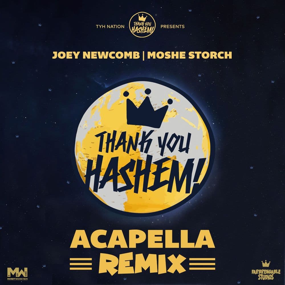 Joey Newcomb &amp; Moshe Storch - Thank You Hashem Acapella Remix (סינגל)
