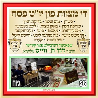 R' Duvid C. Weiss - Der Mitzvos Fin Pesach