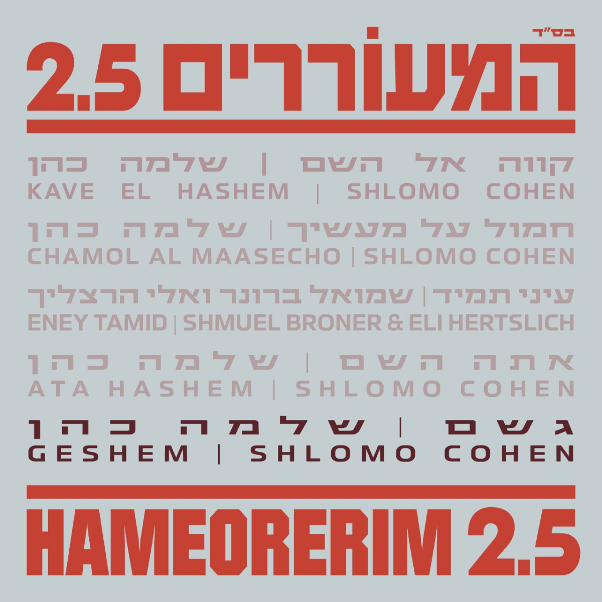 Shloime Cohen - Hameorerim 2.5: Geshem (Single)